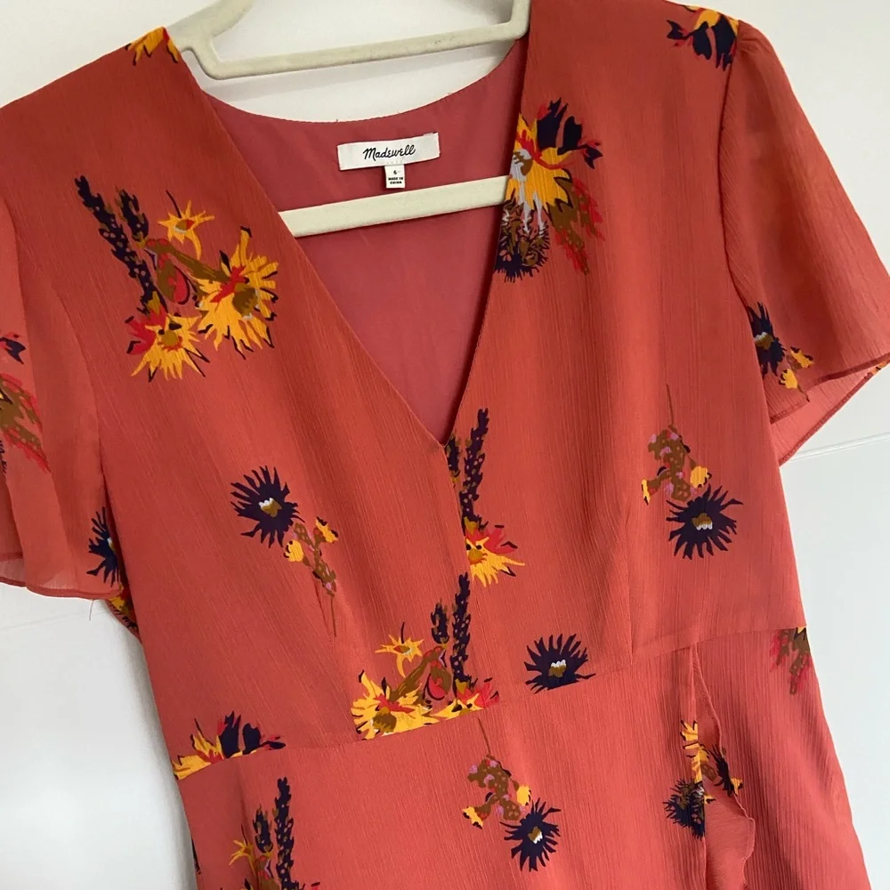 Madewell flower floawy dress - Picture 3 of 6